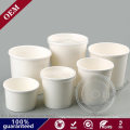 White Kraft Paper Soup Ice Cream Snack Container Take out Cups